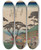 Triptych art skateboard deck of And Hiroshige Tokaido Gojusantsugi Pl05 by Ando Hiroshige (1797-1858)