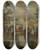 Triptych art skateboard deck of Maurice Prendergast Salem Willows by Maurice Prendergast (1858-1924)