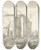 Triptych art skateboard deck of Herman Saftleven Rune Van Een Huis In Utrecht by Herman Saftleven (1609-1685)