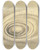 Triptych art skateboard deck of Karl Wiener Ohne Titel Iv_1 by Karl Wiener (1901-1949)