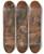 Triptych art skateboard deck of Hans Hug Kluber Daniel In Der Lwengrube by Hans Hug Kluber (1535-1578)