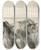 Triptych art skateboard deck of Frans Smissaert Tegen De Wind Inlopende Vrouwen Die Gaan Nettenboeten by Frans Smissaert (1862-1944)