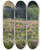 Triptych art skateboard deck of William Henry Holmes Field Of Joe Pie Weeds Pride Of The Meadow by William Henry Holmes (1846-1933)