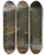 Triptych art skateboard deck of Hans Gude From Kvamsy In The Sognefjord by Hans Gude (1825-1903)