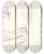 Triptych art skateboard deck of Svend Rathsack Studieblad Med Fire Udkast Til Figurerne Eva Og Sovende Pige by Svend Rathsack (1885-1941)