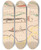 Triptych art skateboard deck of Ernst Ludwig Kirchner Elbe Landscape Near Dresden by Ernst Ludwig Kirchner (1880-1938)