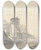Triptych art skateboard deck of Thomas Wijck A Village In A Rocky Coastal Inlet With Round Tower On The Left Bank by Thomas Wijck (1616-1677)