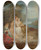 Triptych art skateboard deck of French School Le Repos Sur La Colline by French School (16-19-)