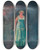 Triptych art skateboard deck of Karl Wiener Begegnung_1 by Karl Wiener (1901-1949)