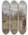 Triptych art skateboard deck of Laurits Andersen Ring Springtime In Hals Jutland by Laurits Andersen Ring (1854-1933)