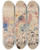 Triptych art skateboard deck of Rik Wouters Nude And Flowers by Rik Wouters (1882-1916)
