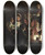Triptych art skateboard deck of Joseph Wright Of Derby An Experiment On A Bird In An Air Pump by Joseph Wright Of Derby (1734-1797)