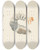 Triptych art skateboard deck of George Hudson Entomology Watercolour Pl085 by George Hudson (1867-1946)