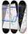 Triptych art skateboard deck of Myriam Thyes Balken Und Gewellte Linien by Myriam Thyes (1963)