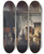 Triptych art skateboard deck of Francesco Hayez Doge Francesco Foscaris Removal The Two Foscari by Francesco Hayez (1791-1882)