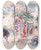 Triptych art skateboard deck of Pierreauguste Renoir Figures Under A Tree by Pierre-Auguste Renoir (1841-1919)