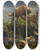 Triptych art skateboard deck of Johann Baptist Hofner The Peacebreaker by Johann Baptist Hofner (1832-1913)