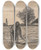 Triptych art skateboard deck of Jakob Smits The Mower by Jakob Smits (1855-1928)