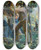 Triptych art skateboard deck of Peder Severin Kryer Wine Harvest In The Tyrol by Peder Severin Kroyer (1851-1909)