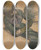 Triptych art skateboard deck of Edgar Degas Femme Tenant Un Chapeau by Edgar Degas (1834-1917)