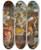 Triptych art skateboard deck of Domenico Tintoretto The Triumph Of David by Domenico Tintoretto (1560-1635)