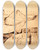 Triptych art skateboard deck of Edvard Munch The Day After_1 by Edvard Munch (1863-1944)