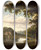 Triptych art skateboard deck of Thomas Jones Landscape With View On The River Wye by Thomas Jones (1742-1803)