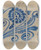 Triptych art skateboard deck of John Tarantino Crock_8 by John Tarantino (1935)