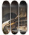 Triptych art skateboard deck of Jan Lievens Still Life With Books by Jan Lievens (1607-1674)