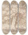 Triptych art skateboard deck of Thomas Rowlandson Herd Of Deer Under An Oak Tree by Thomas Rowlandson (1756-1827)