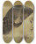 Triptych art skateboard deck of Daniel Huntington Profile Of A Woman With A Braided Knot by Daniel Huntington (1816-1906)