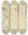 Triptych art skateboard deck of Eugne Delacroix Studienblatt Araber Ein Tuch Schwingend Mutter Und Kind_2 by Eugene Delacroix (1798-1863)