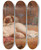 Triptych art skateboard deck of Imre Gergely Child With Dog And Doll by Imre Gergely (1868-1914)