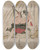 Triptych art skateboard deck of Toyokuni Utagawa Kataoka Nizaemon Vii And Ichikawa Yaozo Iii In A Confrontation Beside A Waterfall_1 by Toyokuni Utagawa (1769-1825)