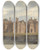 Triptych art skateboard deck of John Buckler South West View Of Compton Winyate Warwickshire Belonging To The Marquis Of Northampton by John Buckler (1770-1851)