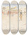 Triptych art skateboard deck of Marius Bauer Straatscne Met Een Optocht En Figuren Met Parasols by Marius Bauer (1867-1932)