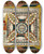Triptych art skateboard deck of Adolf Wlfli Riesenschlange Sorrantta Drei Eewigkeitsngel Und Der Groe Skt Adolfstrn In Der Alten Schpfung by Adolf Wolfli (1864-1930)