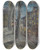 Triptych art skateboard deck of Maria Yakunchikova Canal At Night by Maria Yakunchikova (1870-1902)