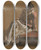 Triptych art skateboard deck of Adolph Von Menzel Emilie In A Red Blouse by Adolph Von Menzel (1815-1905)
