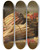 Triptych art skateboard deck of Arthuralfred Brunel De Neuville Nature Morte Aux Asperges Et Groseilles Sur Un Entablement De Pierre by Arthur-Alfred Brunel de Neuville (1852-1941)