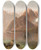 Triptych art skateboard deck of Ludvk Bartk Alpine Lake by Ludvik Bartak (1857-1921)