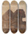 Triptych art skateboard deck of Jan Cigliski Evening In The Desert Sphinx And Pyramid From The Journey To Egypt by Jan Ciaglinski (1858-1913)