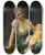 Triptych art skateboard deck of Lonjeanbasile Perrault A Rest In The Shade by Lon-Jean-Basile Perrault (1832-1908)