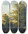 Triptych art skateboard deck of Johann Josef Schindler Waldausgang by Johann Josef Schindler (1777-1836)