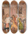 Triptych art skateboard deck of Wilhelm Marstrand Vielgeschreys Hardships Scene From L Holbergs Den Stundeslse Act 1 Scene 6 Sketch by Wilhelm Marstrand (1810-1873)
