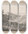 Triptych art skateboard deck of Jacob More View Near The Mill Looking Toward Licenza Horaces Villa On The Left by Jacob More (1740-1793)