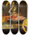 Triptych art skateboard deck of Joris Van Son Tabletop Still Life Including A Herring On A Pewter Dish A Porcelain Bowl Of Shrimp A Wine Glass And A Partiallypeeled Lemon by Joris Van Son (1623-1667)