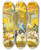 Triptych art skateboard deck of Strobridge Co Lith Frederick Bancroft Prince Of Magicians by Strobridge Co Lith (1847)