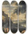 Triptych art skateboard deck of Francesco Albani Landscape With Venus And Cupids by Francesco Albani (1578-1660)