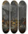 Triptych art skateboard deck of Johannes Lingelbach The Battle Of Lepanto 1571With Crowded Boats And Men Struggling To Shore In The Foreground by Johannes Lingelbach (1622-1674)